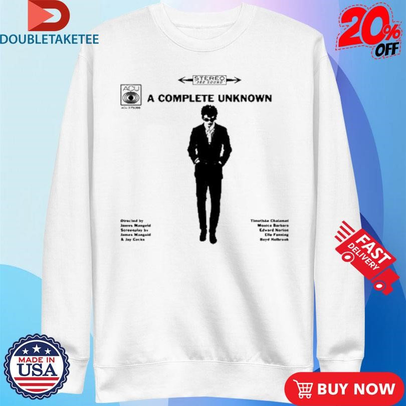 Official Timothée Chalamet A Complete Unknown Stereo 360 Sound ACU T-Shirts