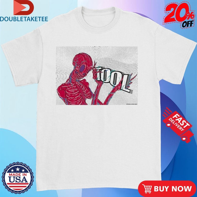 Official Tool Skeleton Holding Logo Shirts