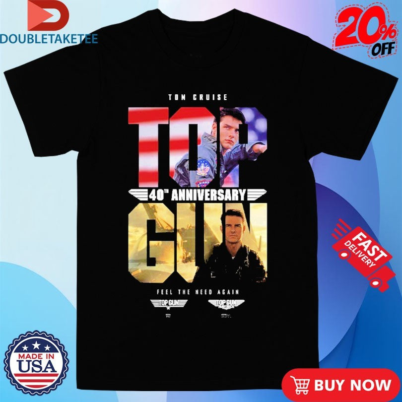 Gun Maverick Tom Cruise 40th Anniversary Back In Theatres For One Week Only May 13 2026 Shirts
