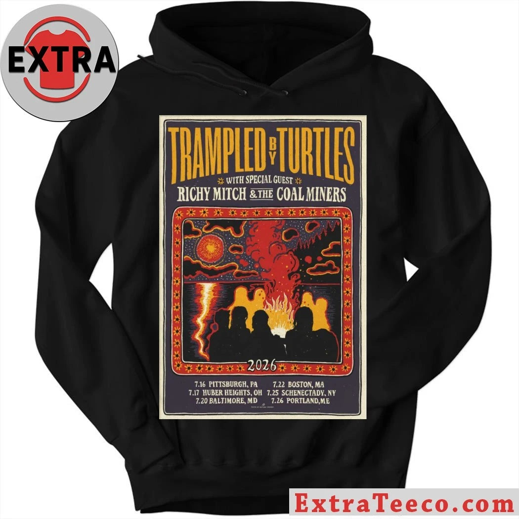 Official Trampled by Turtles July Tour 2026 Poster Shirt