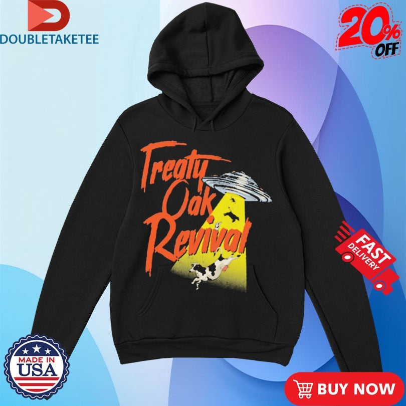 Treaty Oak Revival Abduction UFO Cow Shirts