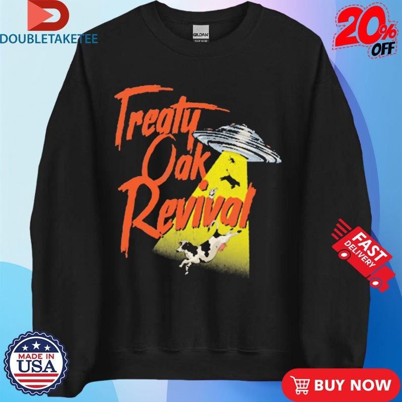 Treaty Oak Revival Abduction UFO Cow Shirts