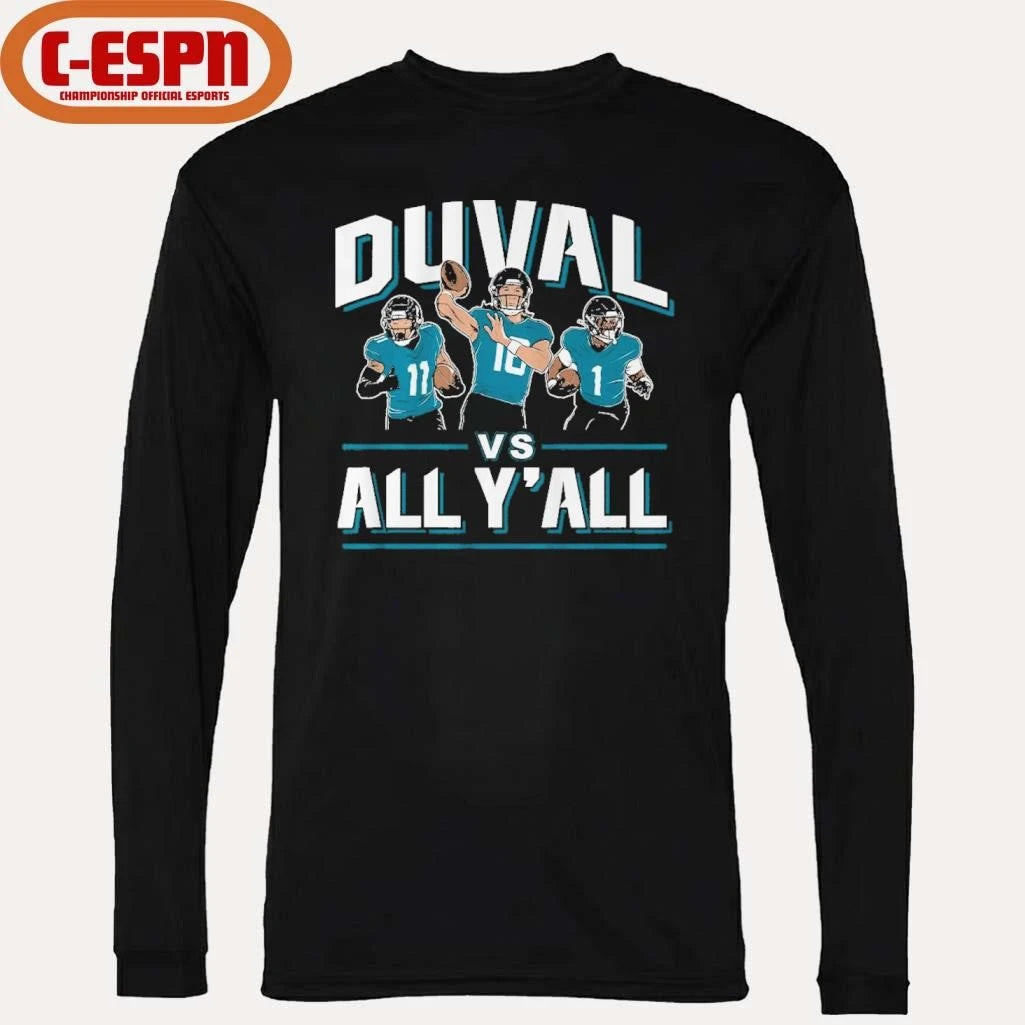 Official Trevor Lawrence, Travis Etienne, &amp; Parker Washington Duval vs. All Y’all T-Shirt