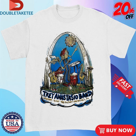 Official Trey Anastasio Band At The Factory On Nov 19 2025 Shirts