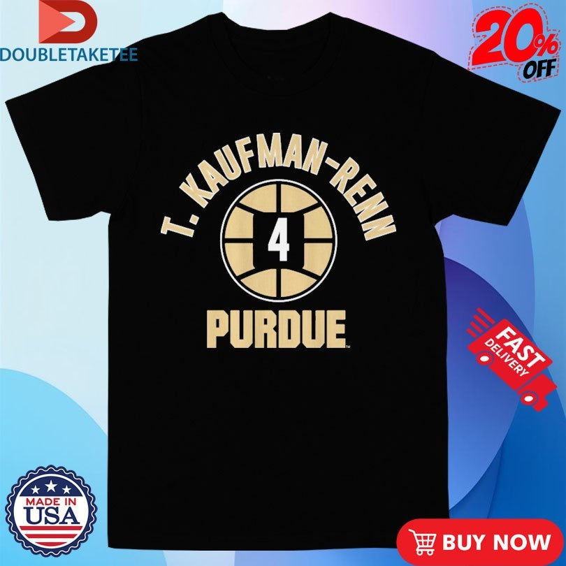 Official Trey Kaufman-Renn 4 Name Number Ball Purdue Boilermakers Shirts