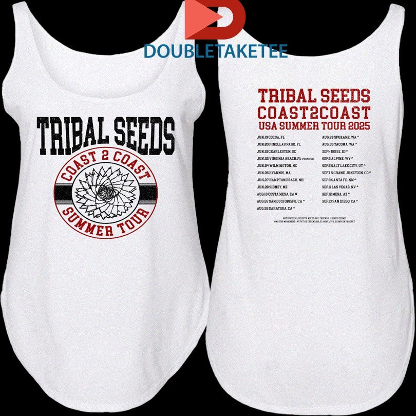 Official Tribal Seeds Coast 2 Coast Summer Tour 2025 Shirts