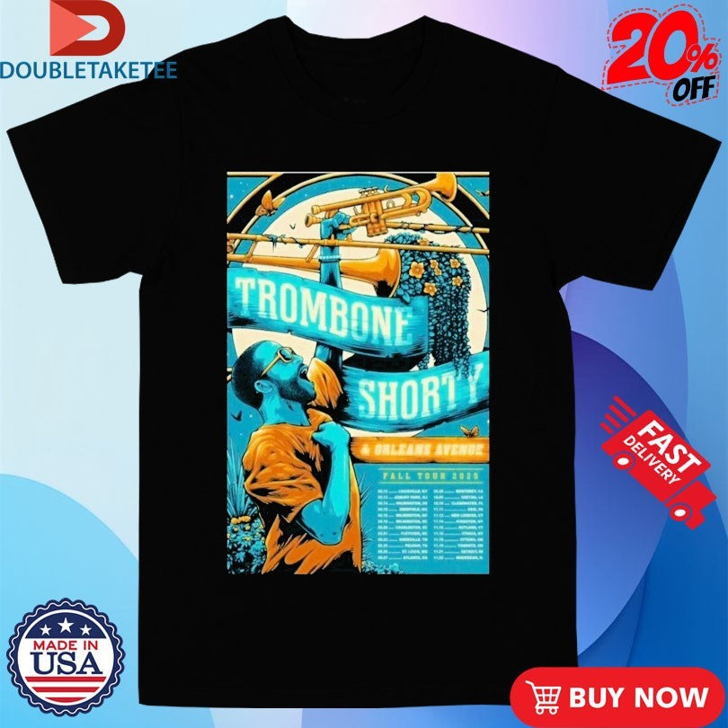 Official Trombone Shorty And Orlean Avenue Fall Tour 2025 Dates Shirts