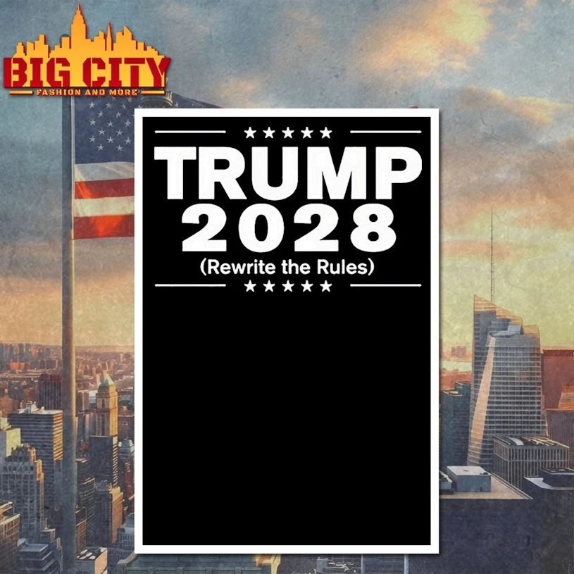 Official Trump 2028 Rewrite the rules shirt