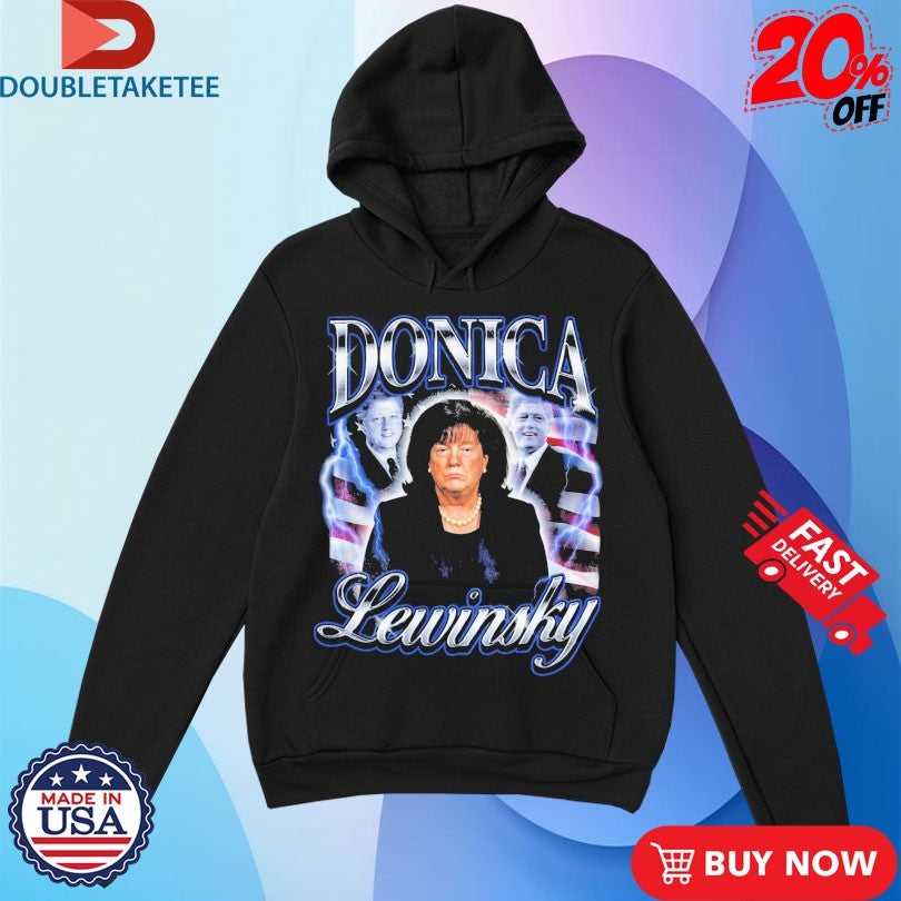 Official Trump And Bill Clinton Donica Lewinsky American Flag Shirts