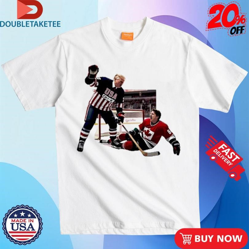 Official Trump USA Vs Canda Hockey T-shirts