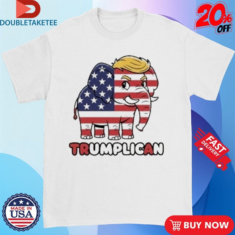 Official Trumplican Elephant American Flag Shirts