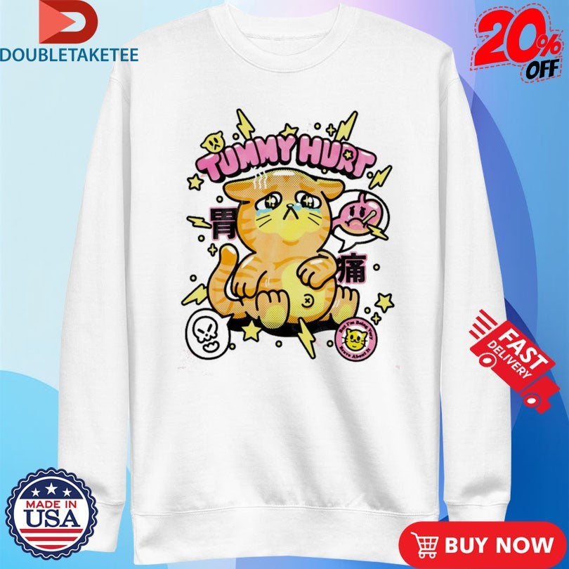 Tummy Hurts Cat Shirts