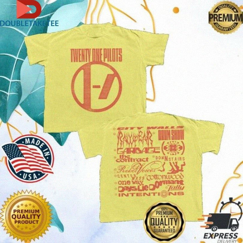 Official Twenty One Pilots Breach Tracklist Shirts