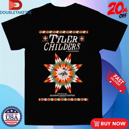 Official Tyler Childers Blossom Music Center in Cuyahoga Falls, OH Oct 7 2025 Eye Shirts