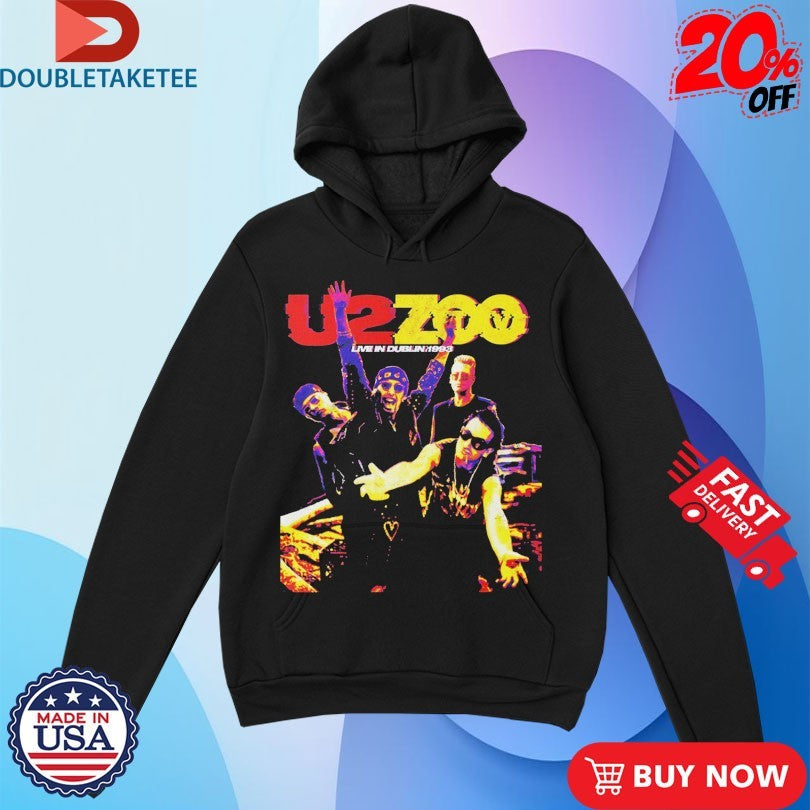Official U2 Zoo Live In Dublin 1993 Photo Shirts