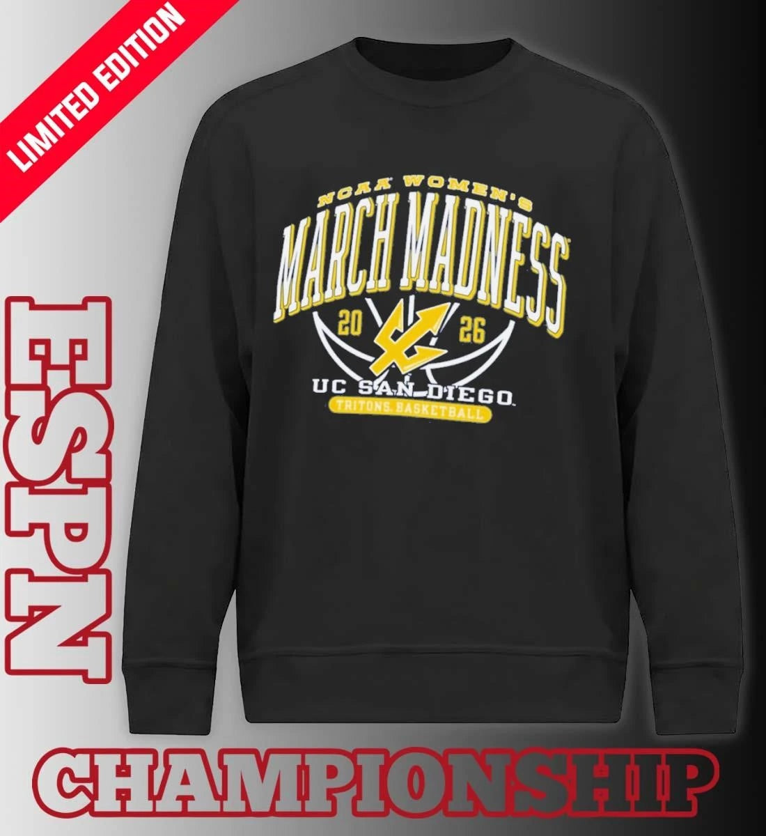 Official UC San Diego Women’s Basketball NCAA March Madness T-Shirt