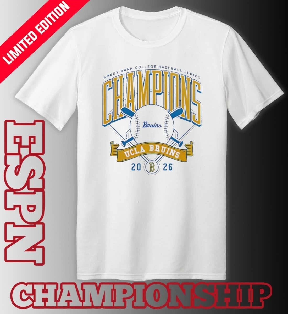 Official UCLA Bruins x Amegy Bank College Baseball Series Champions shirt