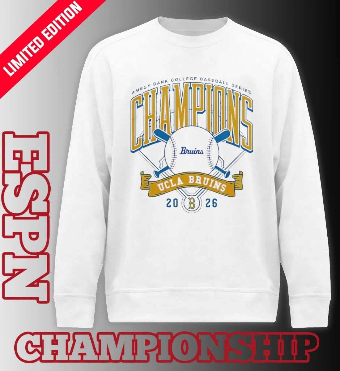 Official UCLA Bruins x Amegy Bank College Baseball Series Champions shirt
