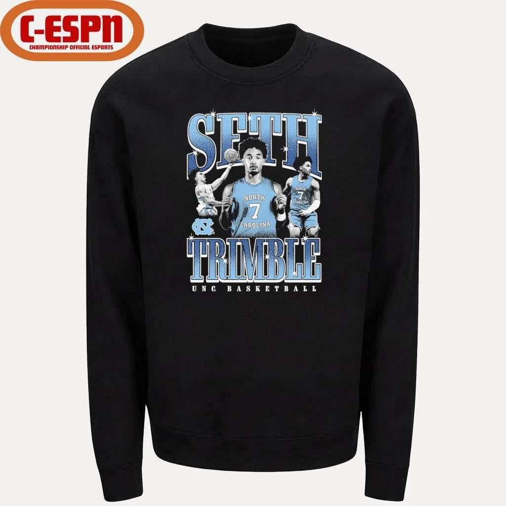 Official UNC Basketball Seth Trimble Night Night T-Shirt