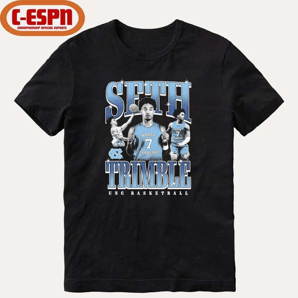 Official UNC Basketball Seth Trimble Night Night T-Shirt