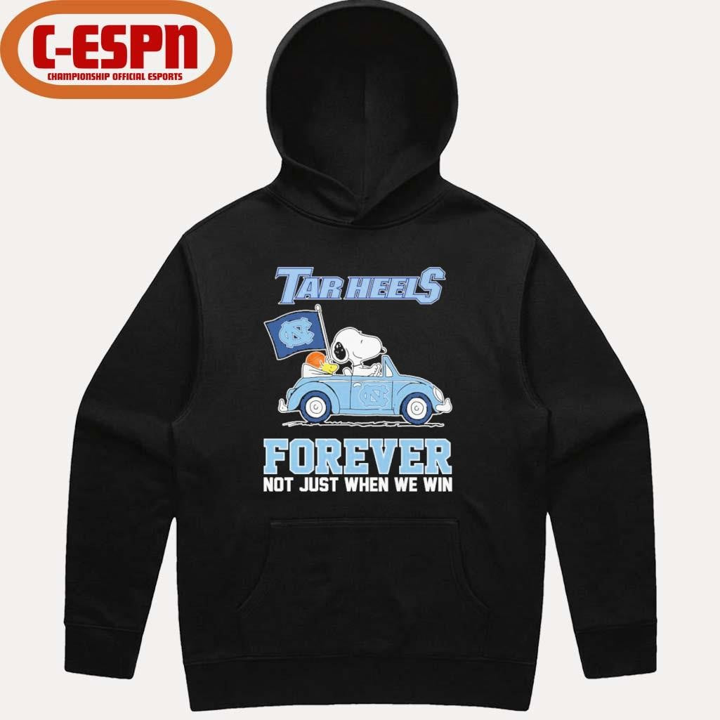 Official UNC Basketball X The Peanuts Driving Car Forever Not Just When We Win Shirt