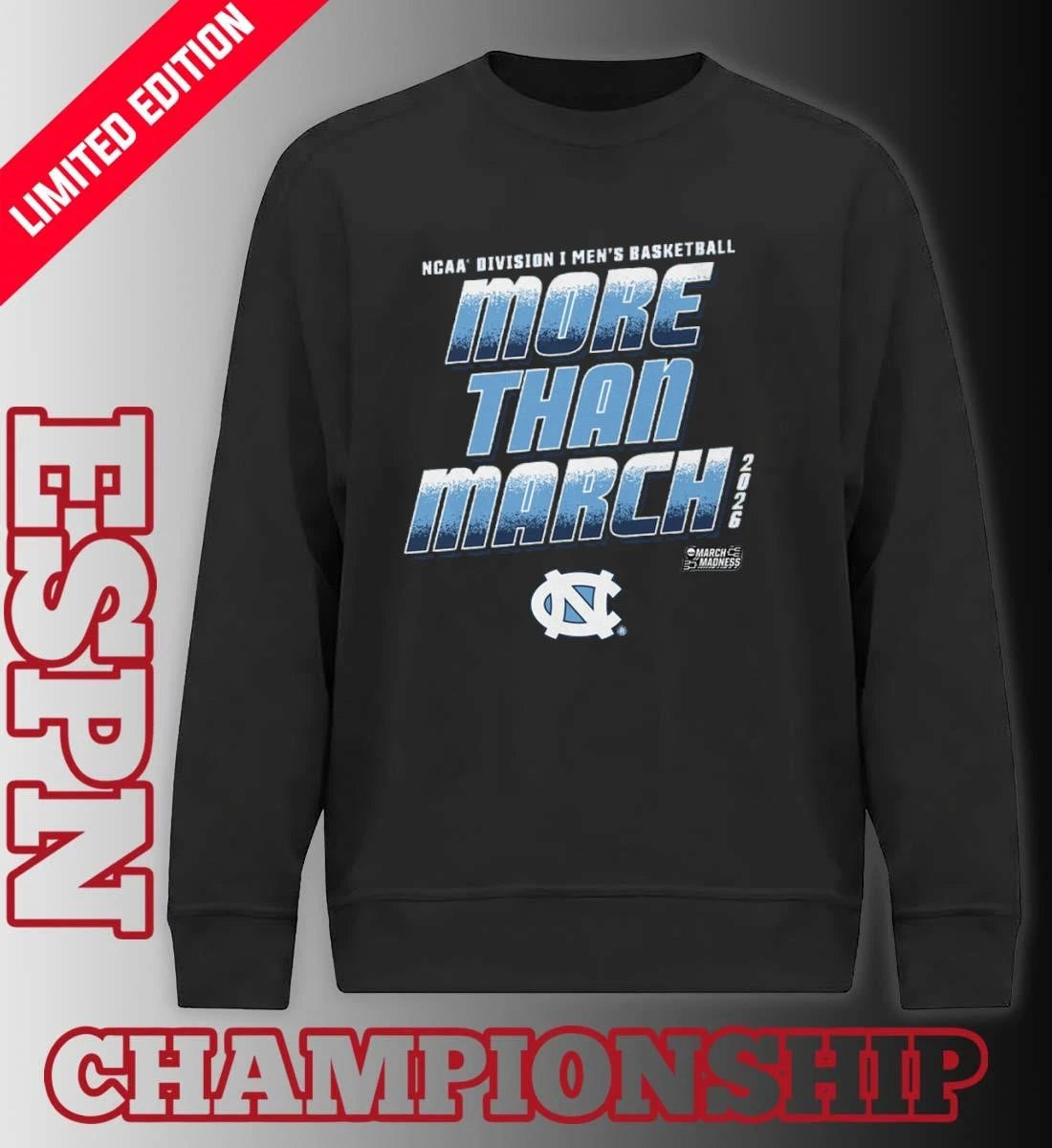 Official UNC Men’s Basketball More Than March 2026 Shirt