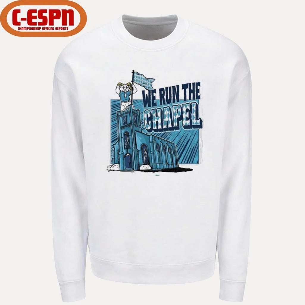 Official UNC Tar Heels Basketball We Run The Chapel Shirt