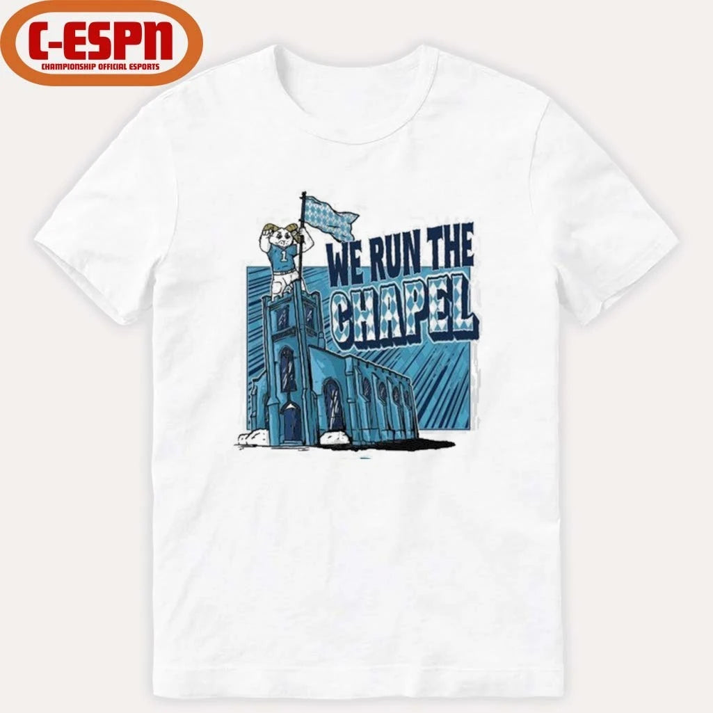 Official UNC Tar Heels Basketball We Run The Chapel Shirt