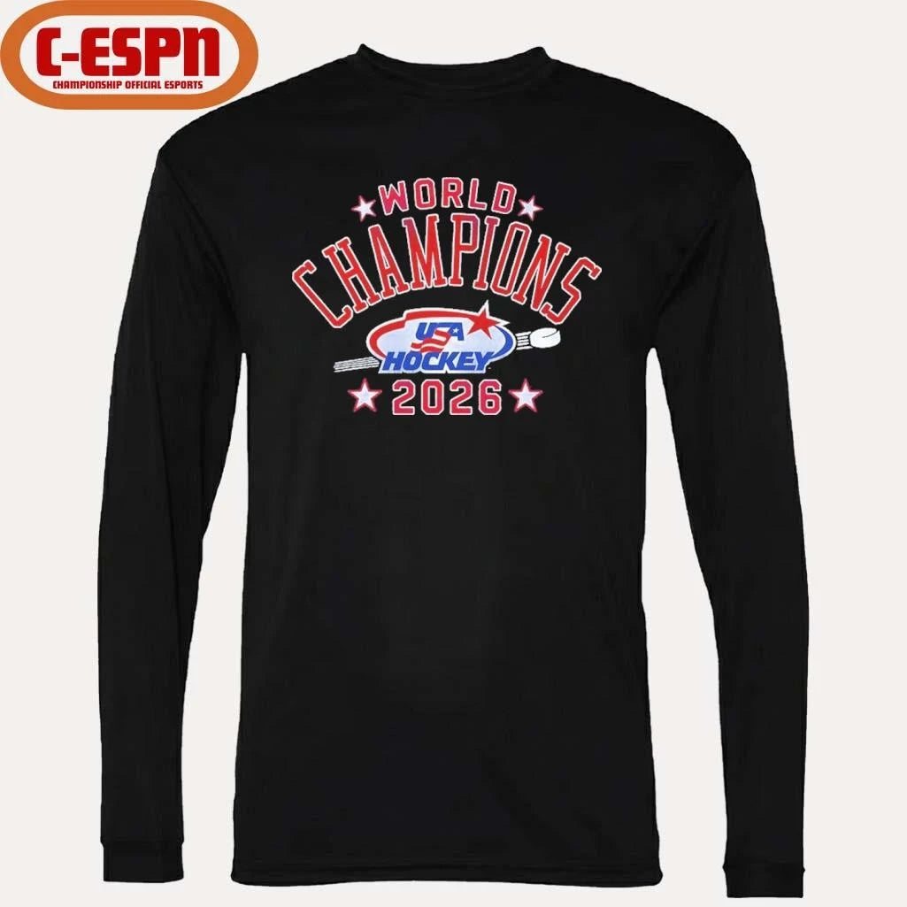 Official USA Hockey 2026 World Champions Shirt
