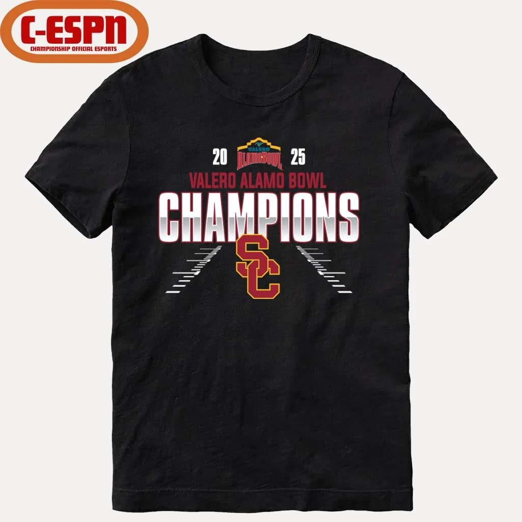 Official USC Trojans Valero Alamo Bowl Champions T-Shirt
