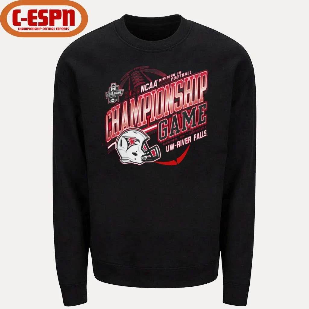 Official UW-River Falls Football 2026 NCAA Division III Championship Bound Shirt