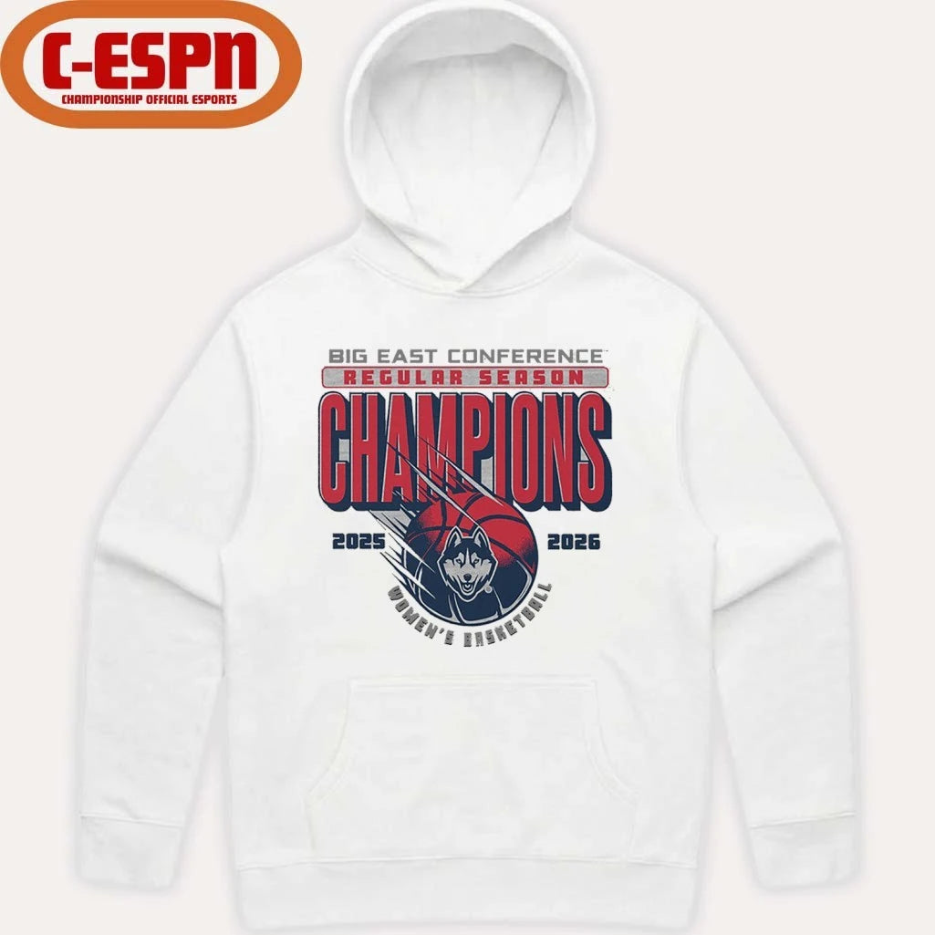 Official Uconn Huskies Women’s Basketball 2026 Big East Regular Season Champions T-Shirt