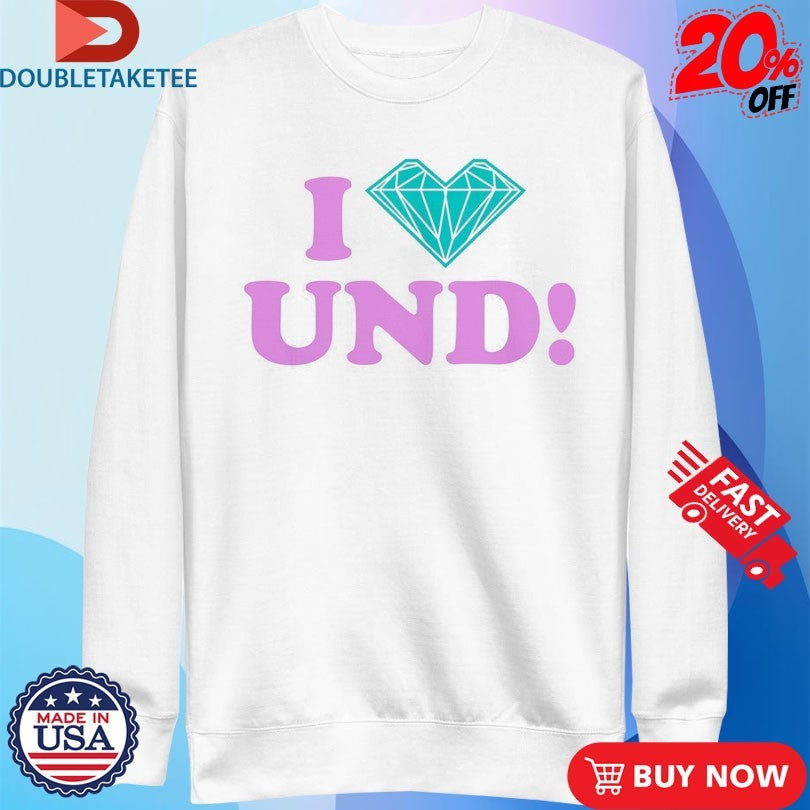 Official Undrafted I Love DMND Diamond Shirts