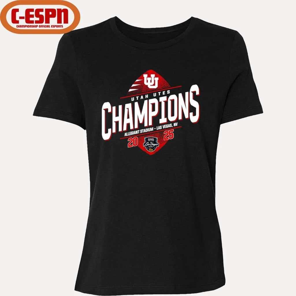 Official Utah Utes SRS Distribution Las Vegas Bowl Champions T-shirt