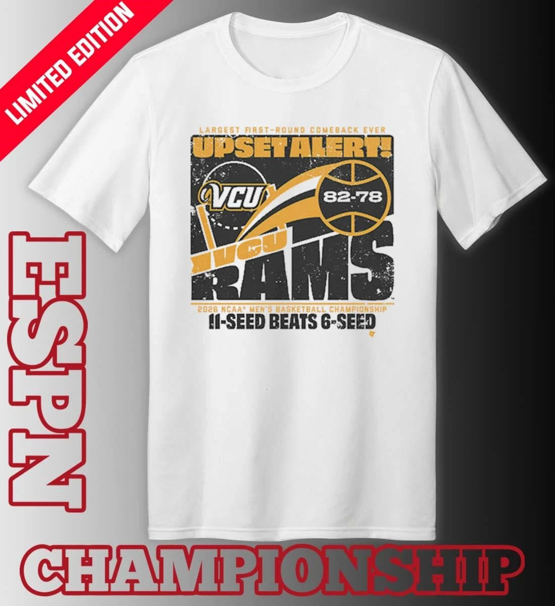 Official VCU Men’s Basketball 2026 March Madness Upset Alert Shirt