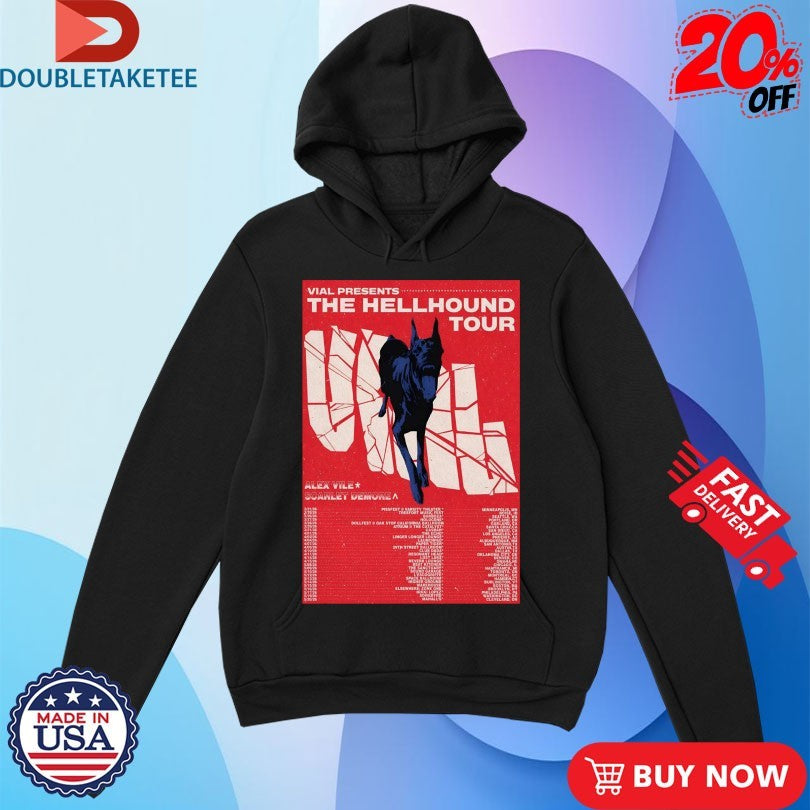 Official VIAL The Hellhound Tour 2026 Dates Shirts