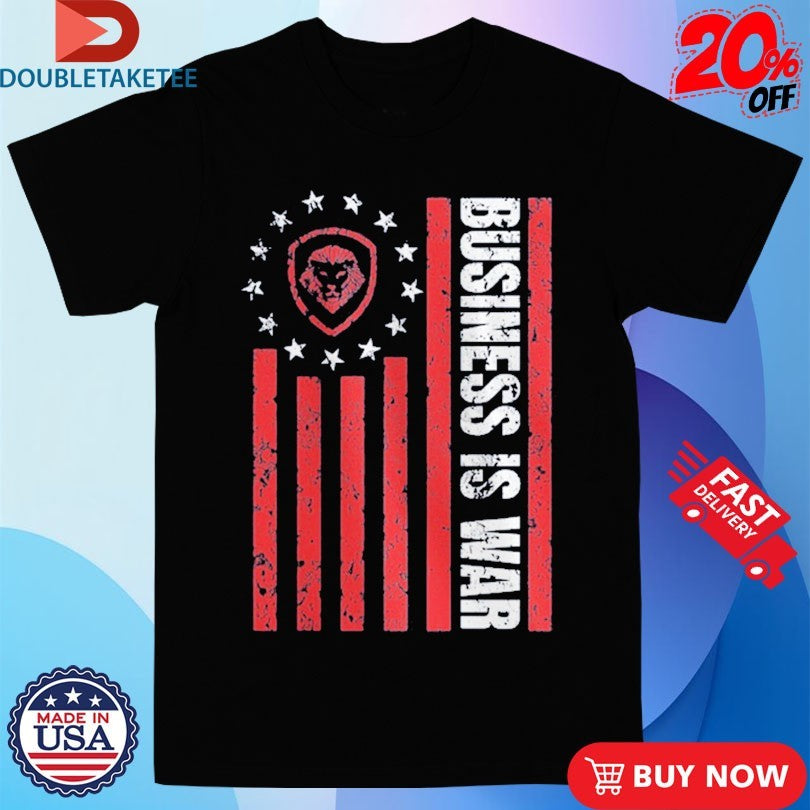Official Valuetainment Future Looks Bright White Business Is War Target Lion Americna Flag Shirts