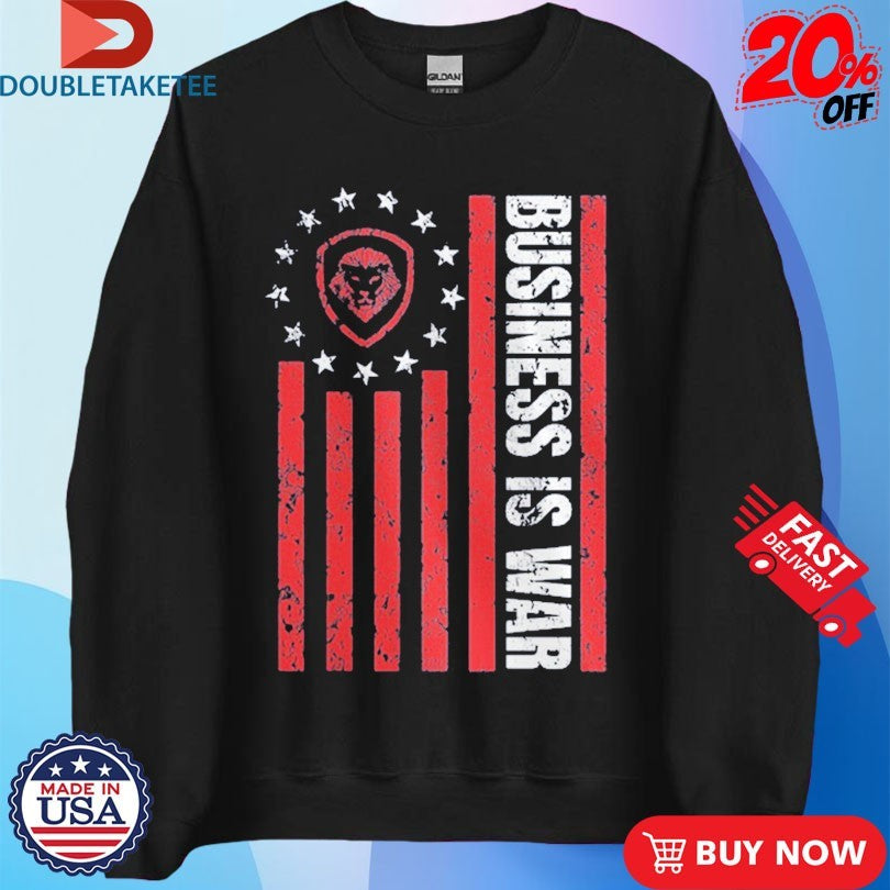 Official Valuetainment Future Looks Bright White Business Is War Target Lion Americna Flag Shirts
