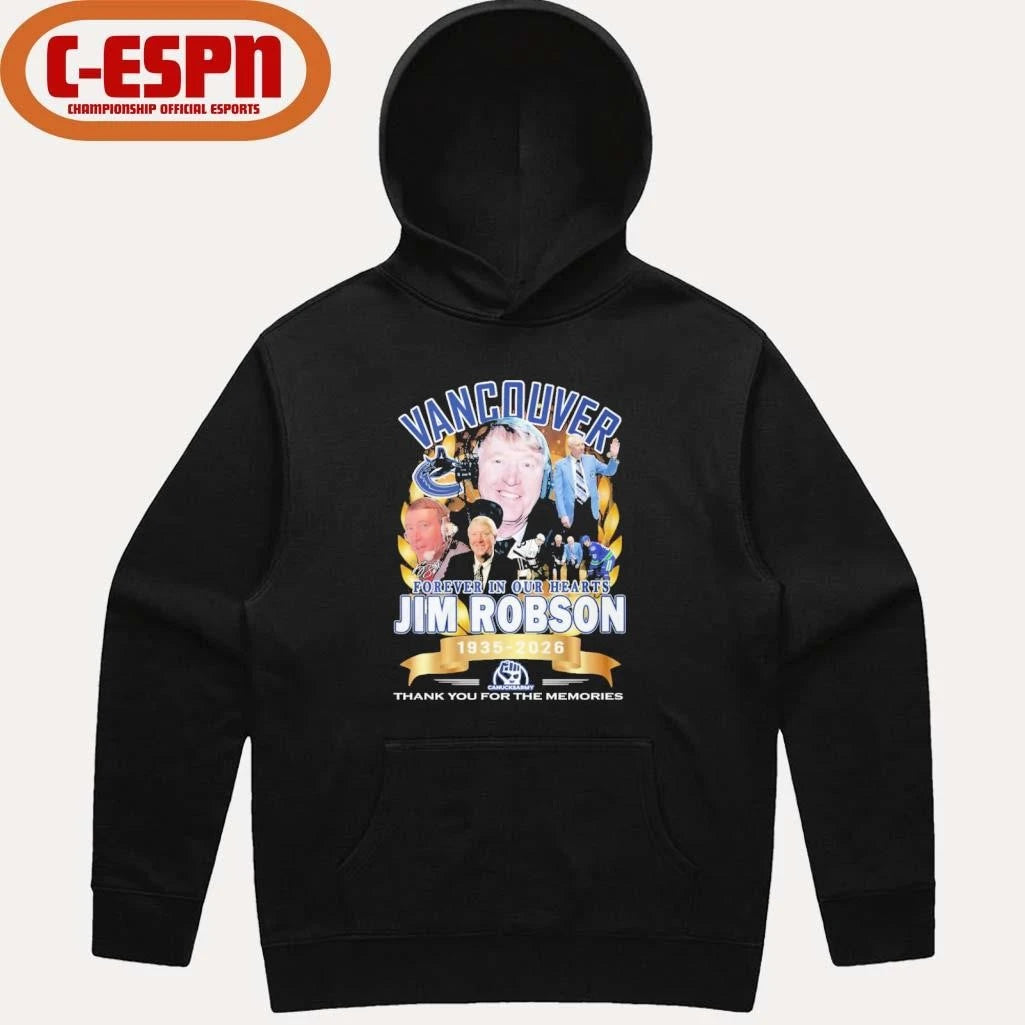 Official Vancouver Forever In Our Hearts Jim Robson 1935-2026 Shirt