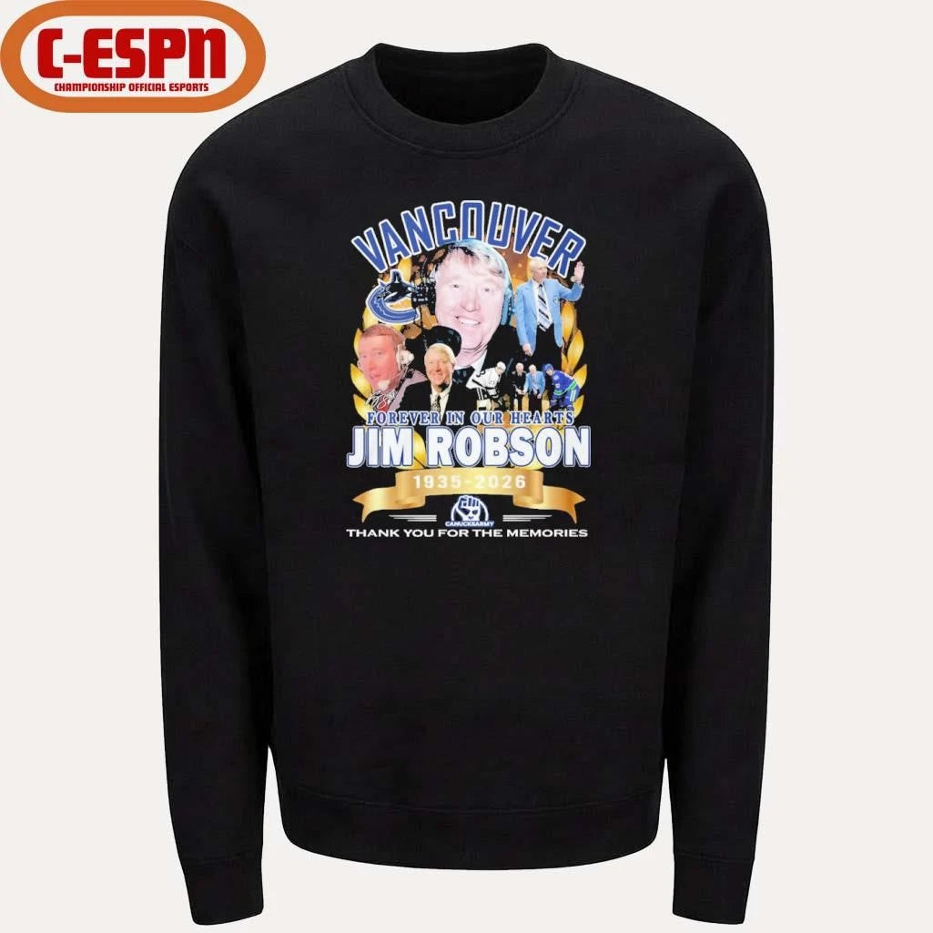Official Vancouver Forever In Our Hearts Jim Robson 1935-2026 Shirt