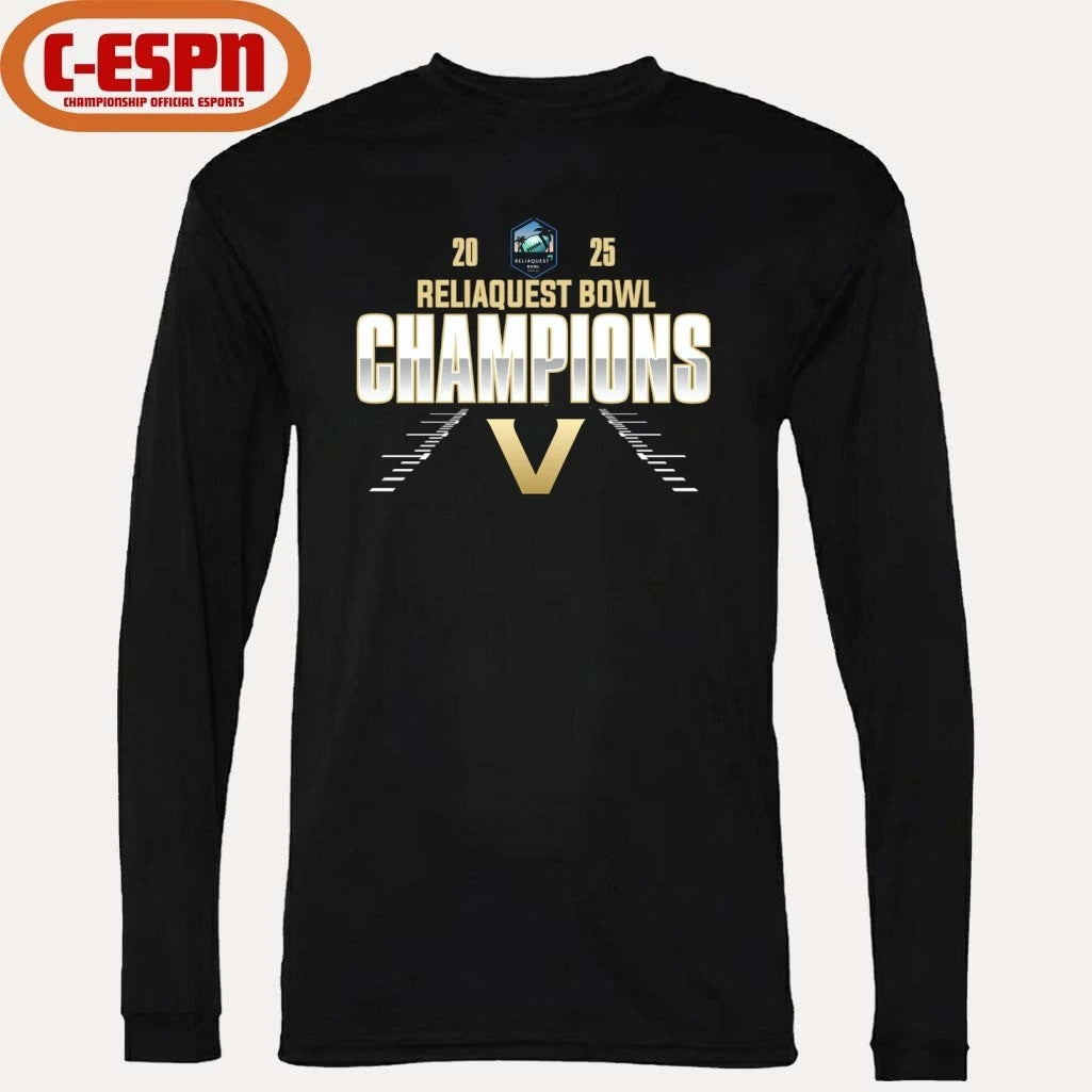 Official Vanderbilt Commodores Reliaquest Bowl Champions 2025 shirt