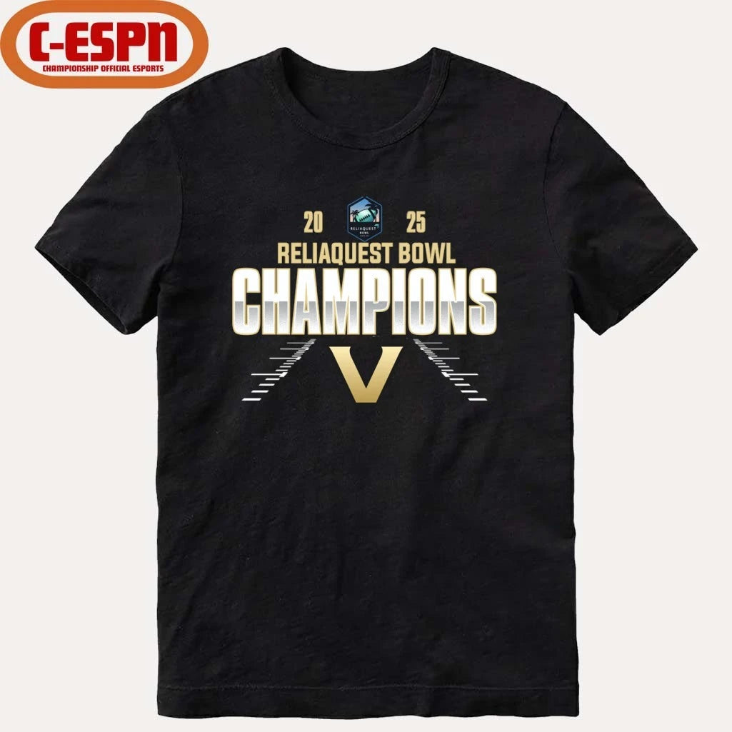 Official Vanderbilt Commodores Reliaquest Bowl Champions 2025 shirt