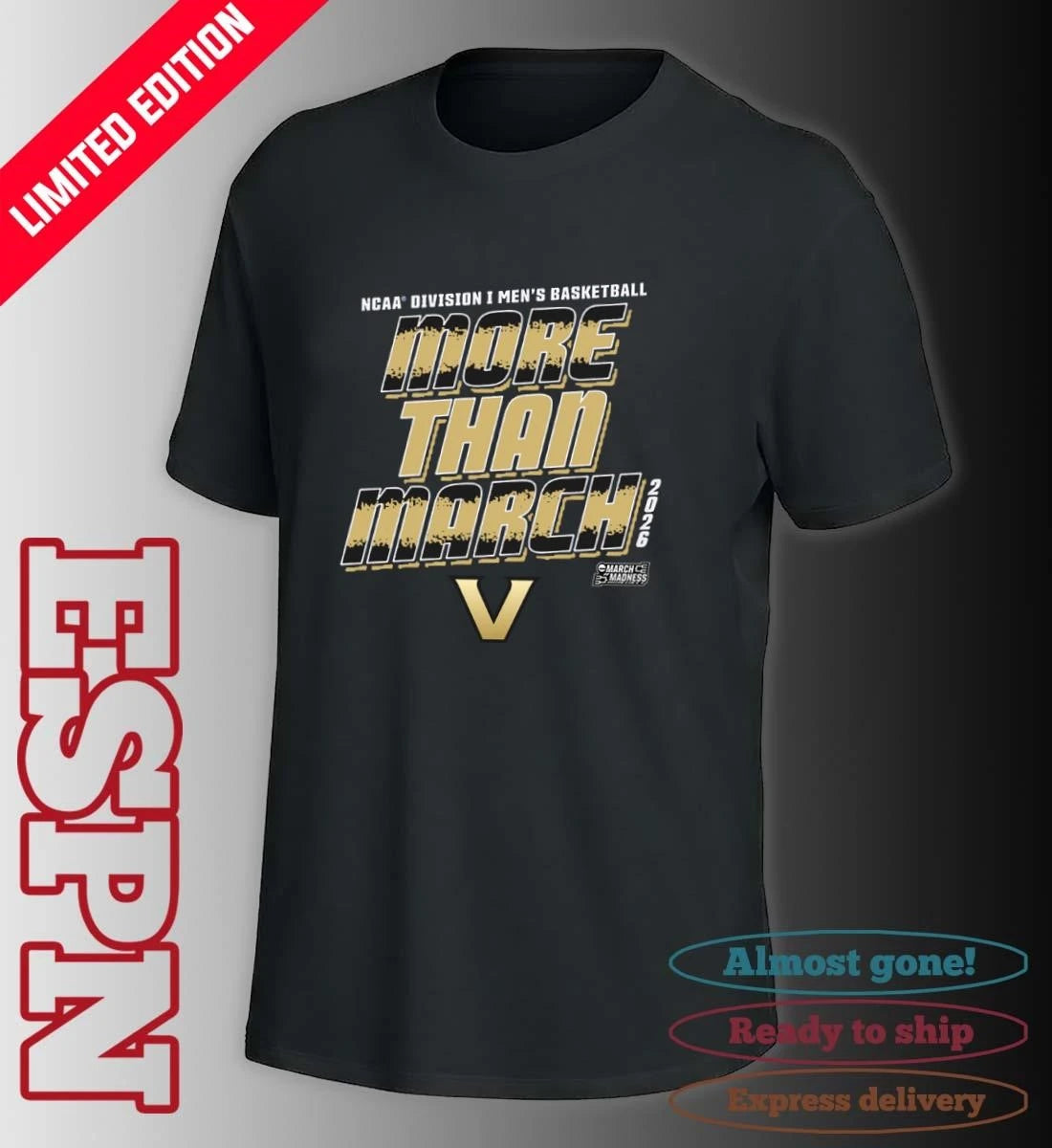 Official Vanderbilt Men’s Basketball More Than March 2026 Shirt