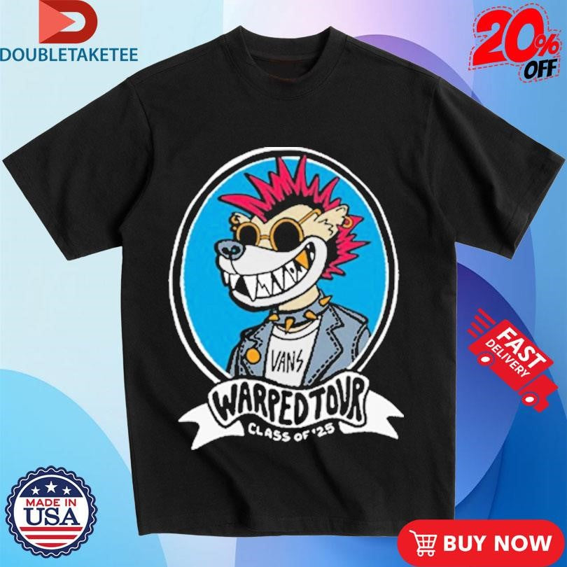 Official Vans Warped Tour Class Of 2025 Shredder Shirts