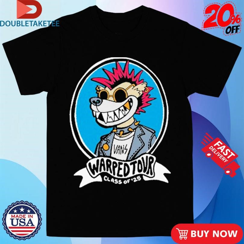 Official Vans Warped Tour Class Of 2025 Shredder Shirts