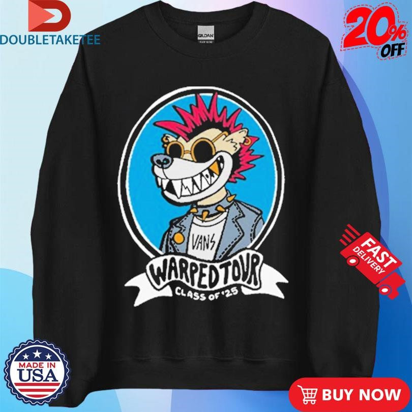 Official Vans Warped Tour Class Of 2025 Shredder Shirts