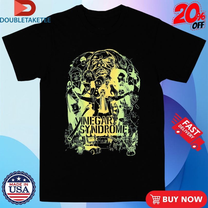 Official Vinegar Syndrome Family Portrait Negative Split Fountain Shirts