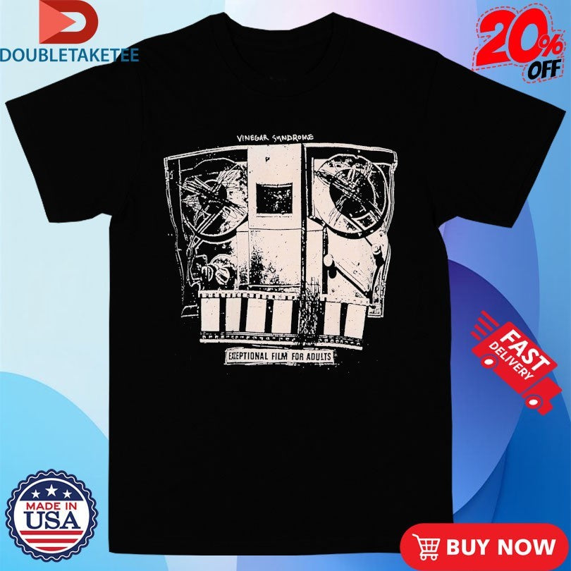 Official Vinegar Syndrome Film Scanner Shirts
