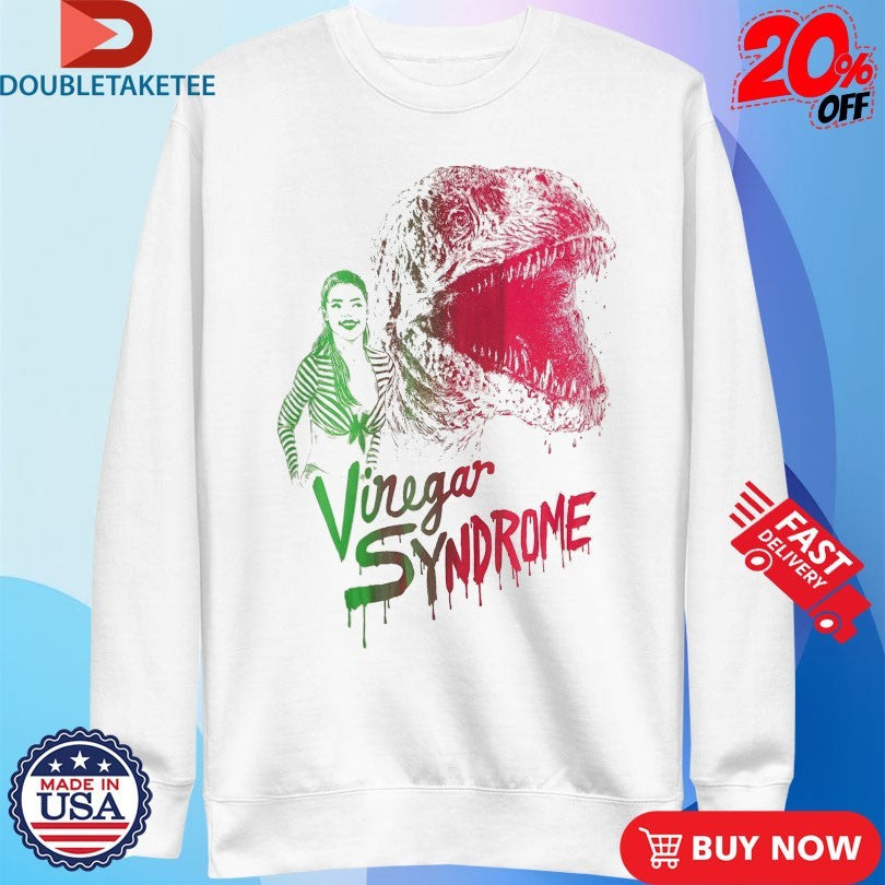 Official Vinegar Syndrome Tammy &amp; the T-Rex Split Fountain Shirts