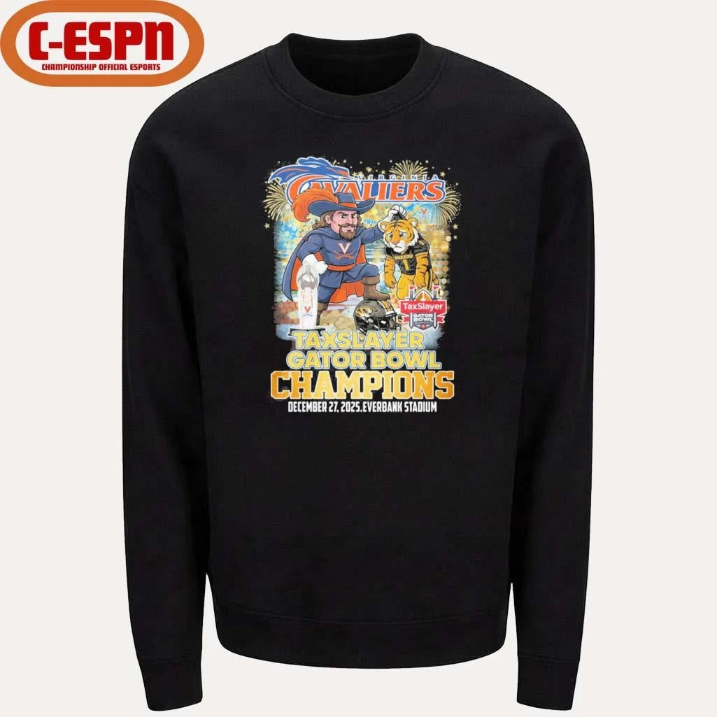 Official Virginia Cavaliers Mascot Gator Bowl Champions Shirt